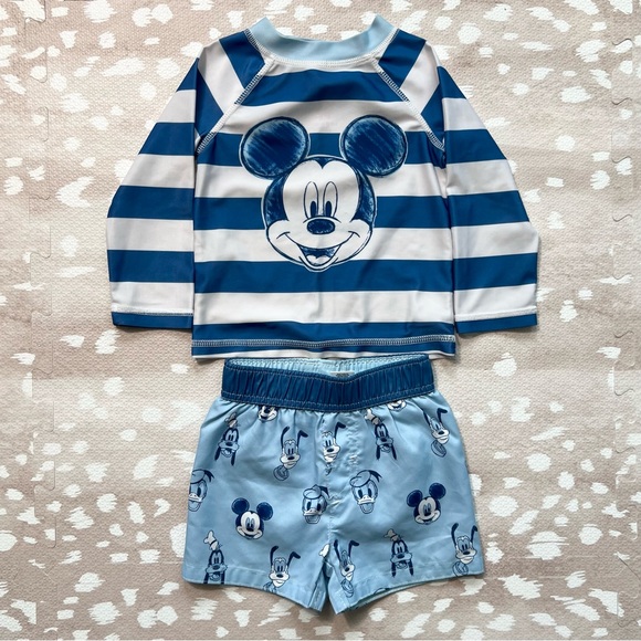 Other - Disney Blue Mickey Mouse Toddler Boys Swim Set